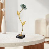 Maxbell Leaf Statues Ornaments Collectible for Home Living Room Housewarming Gift style D