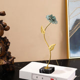 Maxbell Leaf Statues Ornaments Collectible for Home Living Room Housewarming Gift style D