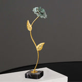 Maxbell Leaf Statues Ornaments Collectible for Home Living Room Housewarming Gift style D