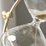 Maxbell Hourglass Clocks Sand Timer Desktop Watch for Living Room Birthday Gifts Aureate