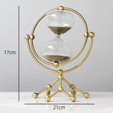 Maxbell Hourglass Clocks Sand Timer Desktop Watch for Living Room Birthday Gifts Aureate