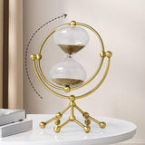 Maxbell Hourglass Clocks Sand Timer Desktop Watch for Living Room Birthday Gifts Aureate