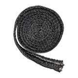 Maxbell Stove Gasket Tape Black Gasket Cord Fiberglass Stove Door Seal Tape for Door 2mmx15mmx300cm