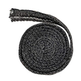 Maxbell Stove Gasket Tape Black Gasket Cord Fiberglass Stove Door Seal Tape for Door 2mmx20mmx200cm