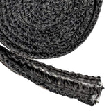 Maxbell Stove Gasket Tape Black Gasket Cord Fiberglass Stove Door Seal Tape for Door 3mmx20mmx200cm