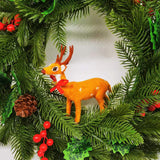 Maxbell Christmas Door Wreath 45cm Greenery Wreaths Wall Hanging for New Year Party