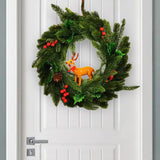 Maxbell Christmas Door Wreath 45cm Greenery Wreaths Wall Hanging for New Year Party