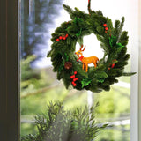 Maxbell Christmas Door Wreath 45cm Greenery Wreaths Wall Hanging for New Year Party