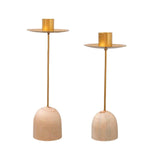 Maxbell Simple Taper Candle Holder Candlestick Ornament for Birthday Home Decor 19cmx5cmx2.5cm