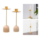 Maxbell Simple Taper Candle Holder Candlestick Ornament for Birthday Home Decor 19cmx5cmx2.5cm