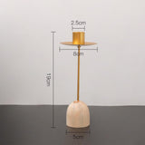 Maxbell Simple Taper Candle Holder Candlestick Ornament for Birthday Home Decor 19cmx5cmx2.5cm