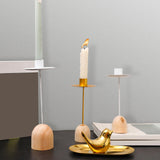 Maxbell Simple Taper Candle Holder Candlestick Ornament for Birthday Home Decor 19cmx5cmx2.5cm