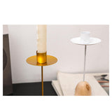 Maxbell Simple Taper Candle Holder Candlestick Ornament for Birthday Home Decor 19cmx5cmx2.5cm