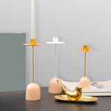 Maxbell Simple Taper Candle Holder Candlestick Ornament for Birthday Home Decor 19cmx5cmx2.5cm