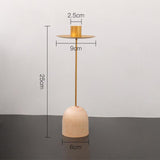 Maxbell Simple Taper Candle Holder Candlestick Ornament for Birthday Home Decor 25cmx6cmx2.5cm