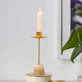 Maxbell Simple Taper Candle Holder Candlestick Ornament for Birthday Home Decor 25cmx6cmx2.5cm