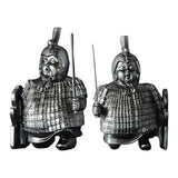 Maxbell Ancient Terracotta Soldiers Exquisite Handpainted for Ornament Shelf Decor Kneeling