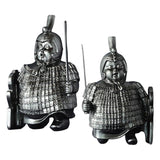 Maxbell Ancient Terracotta Soldiers Exquisite Handpainted for Ornament Shelf Decor Kneeling