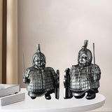 Maxbell Ancient Terracotta Soldiers Exquisite Handpainted for Ornament Shelf Decor Kneeling