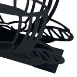 Maxbell Napkin Holder Serviette Vertical Metal for Kitchen Cocktail Parties Office black