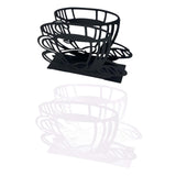 Maxbell Napkin Holder Serviette Vertical Metal for Kitchen Cocktail Parties Office black