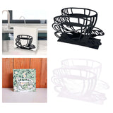 Maxbell Napkin Holder Serviette Vertical Metal for Kitchen Cocktail Parties Office black