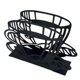 Maxbell Napkin Holder Serviette Vertical Metal for Kitchen Cocktail Parties Office black