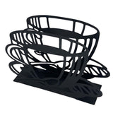 Maxbell Napkin Holder Serviette Vertical Metal for Kitchen Cocktail Parties Office black