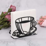 Maxbell Napkin Holder Serviette Vertical Metal for Kitchen Cocktail Parties Office black