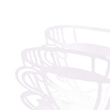 Maxbell Napkin Holder Serviette Vertical Metal for Kitchen Cocktail Parties Office white