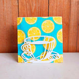 Maxbell Napkin Holder Serviette Vertical Metal for Kitchen Cocktail Parties Office white