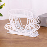 Maxbell Napkin Holder Serviette Vertical Metal for Kitchen Cocktail Parties Office white