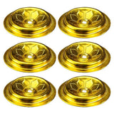 Maxbell 12Pcs Oil Lamp Floating Wicks Holder Aluminum Candle Holder Oil Wicks Rack L