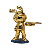 Maxbell Rabbit Desk Storage Tray Statue Creative Figurine Decor Apartment Office Aureate