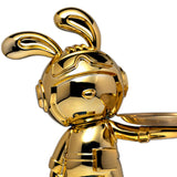 Maxbell Rabbit Desk Storage Tray Statue Creative Figurine Decor Apartment Office Aureate