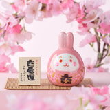 Maxbell Rabbit Statue Desktop Ornament Animal Model for Spring Festival Decor pink