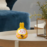 Maxbell Rabbit Statue Desktop Ornament Animal Model for Spring Festival Decor yellow