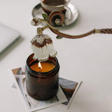 Maxbell Decorative Candle Snuffer Extinguisher with Long Handle for Home Decor Gift StyleA