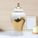 Maxbell Simple Ginger Jar with Lid Collection Jar Vase for Weddings Living Room