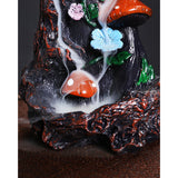 Maxbell Creative Backflow Incense Burner Mushroom Figurine for Home Office Indoor