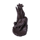 Maxbell Backflow Incense Burner Waterfall Censer Crafts Lotus for Relaxation Office