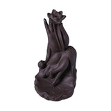 Maxbell Backflow Incense Burner Waterfall Censer Crafts Lotus for Relaxation Office