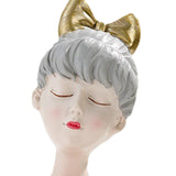 Maxbell Girls Resin Statues Figurine Sculptures Decoration Porch Creative Figure Green