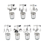 Maxbell Rotating Candle Holder Centerpieces Tealight Holders Tray Ornament for Party Butterfly