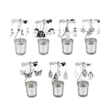 Maxbell Rotating Candle Holder Centerpieces Tealight Holders Tray Ornament for Party Butterfly