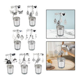 Maxbell Rotating Candle Holder Centerpieces Tealight Holders Tray Ornament for Party Butterfly