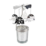 Maxbell Rotating Candle Holder Centerpieces Tealight Holders Tray Ornament for Party Elephant