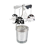 Maxbell Rotating Candle Holder Centerpieces Tealight Holders Tray Ornament for Party Elephant