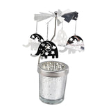 Maxbell Rotating Candle Holder Centerpieces Tealight Holders Tray Ornament for Party Elephant