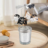 Maxbell Rotating Candle Holder Centerpieces Tealight Holders Tray Ornament for Party Elephant